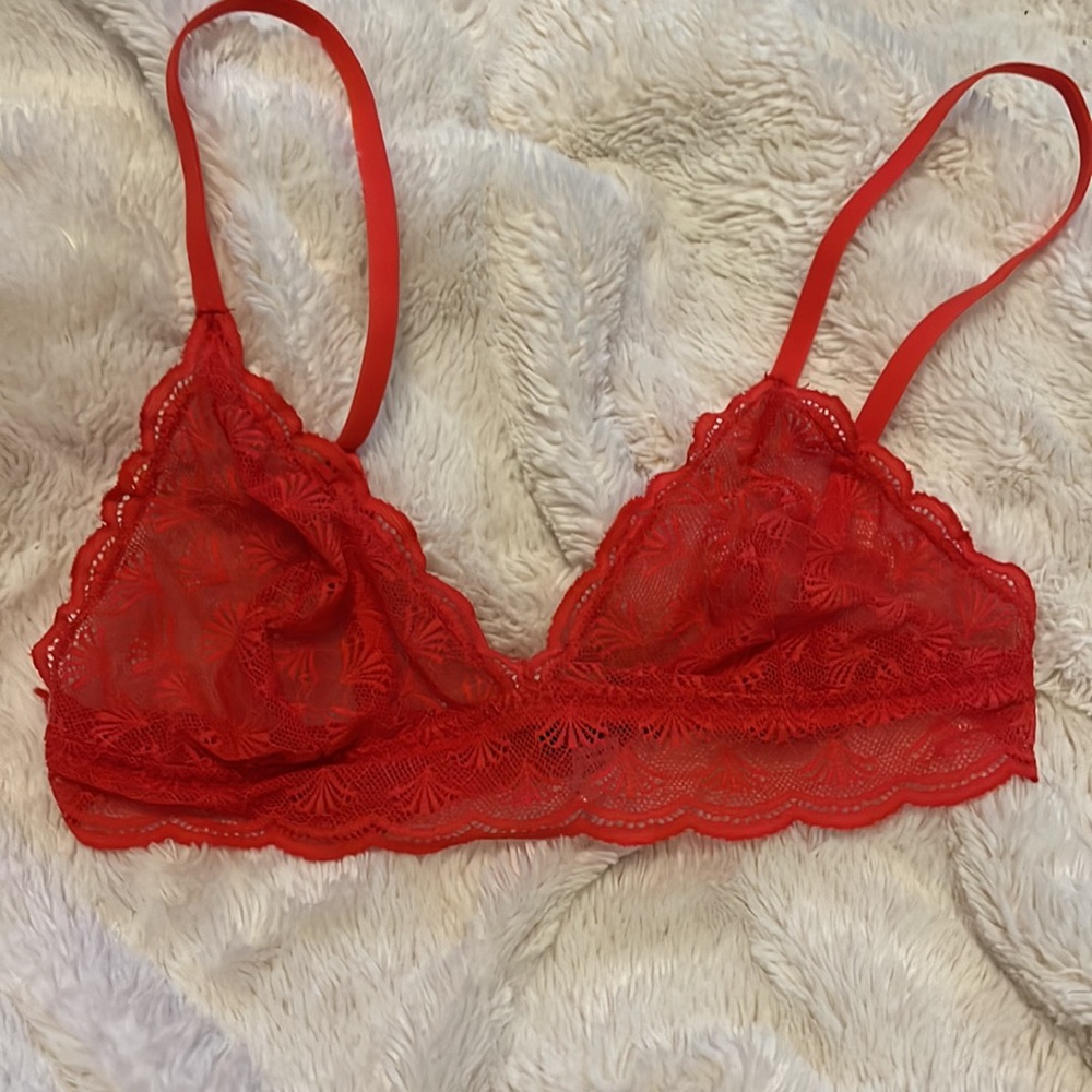 Cosabella Red Lace Sheet Bralette